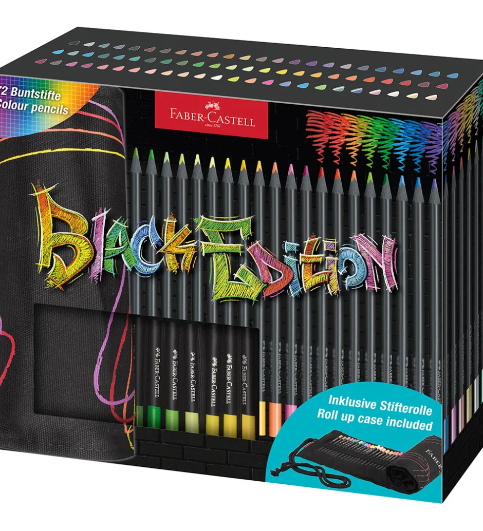 Farveblyanter - Rullepenalhus - 72 Dele>Faber-Castell Hot