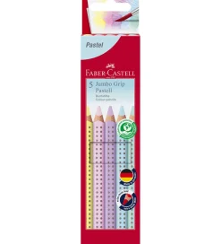 Farveblyanter - Trekantet - Jumbo Grip - 5 stk. ->Faber-Castell Online