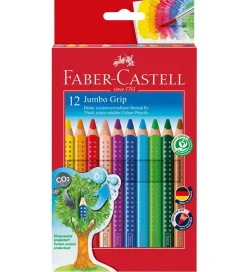 Farveblyanter - Jumbo Grip - Akvarel - 12 stk - Mu>Faber-Castell Hot