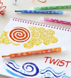 Farvekridt - Twistable - 24 stk>Faber-Castell Clearance