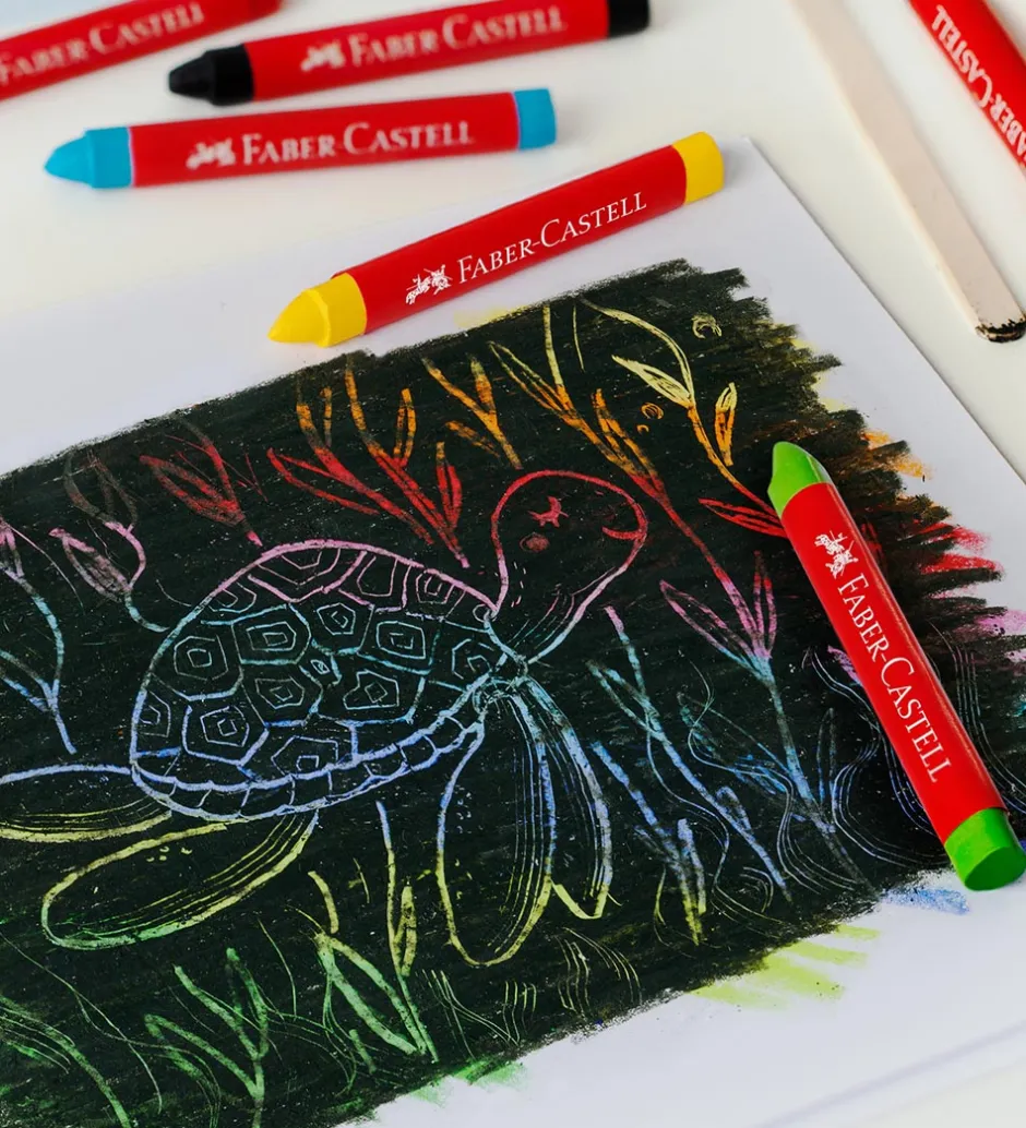 Farvekridt - 12 stk - Jumbo - Multi>Faber-Castell Online