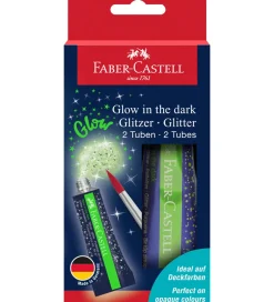 Glitter Tuber - 2 stk. - Glow In The Dark>Faber-Castell