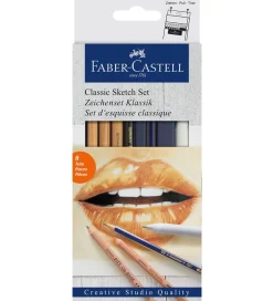 Tegnesæt - Classic Sketch - 6 stk>Faber-Castell Best