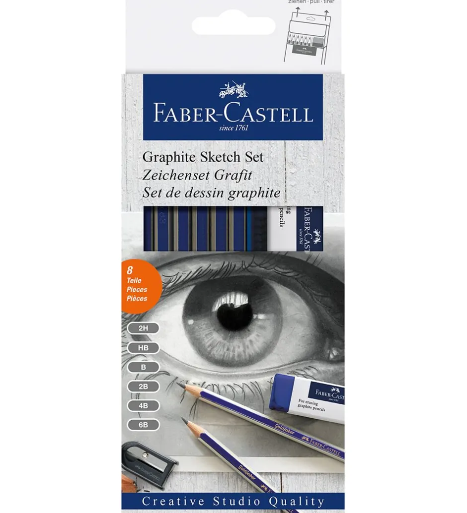 Tegnesæt - Goldfaber Sketch - 8 stk>Faber-Castell Sale