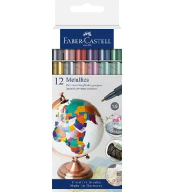 Tusch - Metallic - 12 stk.>Faber-Castell New