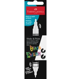 Tusch - Shake & Paint Akryl - Hvid>Faber-Castell Sale