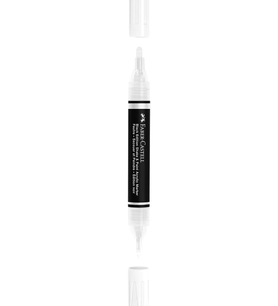 Tusch - Shake & Paint Akryl - Hvid>Faber-Castell Sale