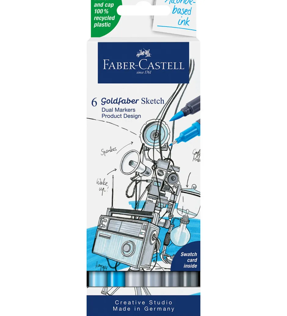 Tuscher - 6 Stk. - Goldfaber Sketch - Product Desi>Faber-Castell Outlet