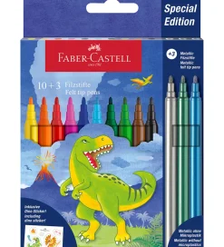Tuscher - 10+3 stk. - Dinosaur - Metallic>Faber-Castell Sale