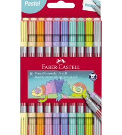 Tuscher - Dobbelt Tyk/Tynd - 10 stk - Pastel>Faber-Castell Online
