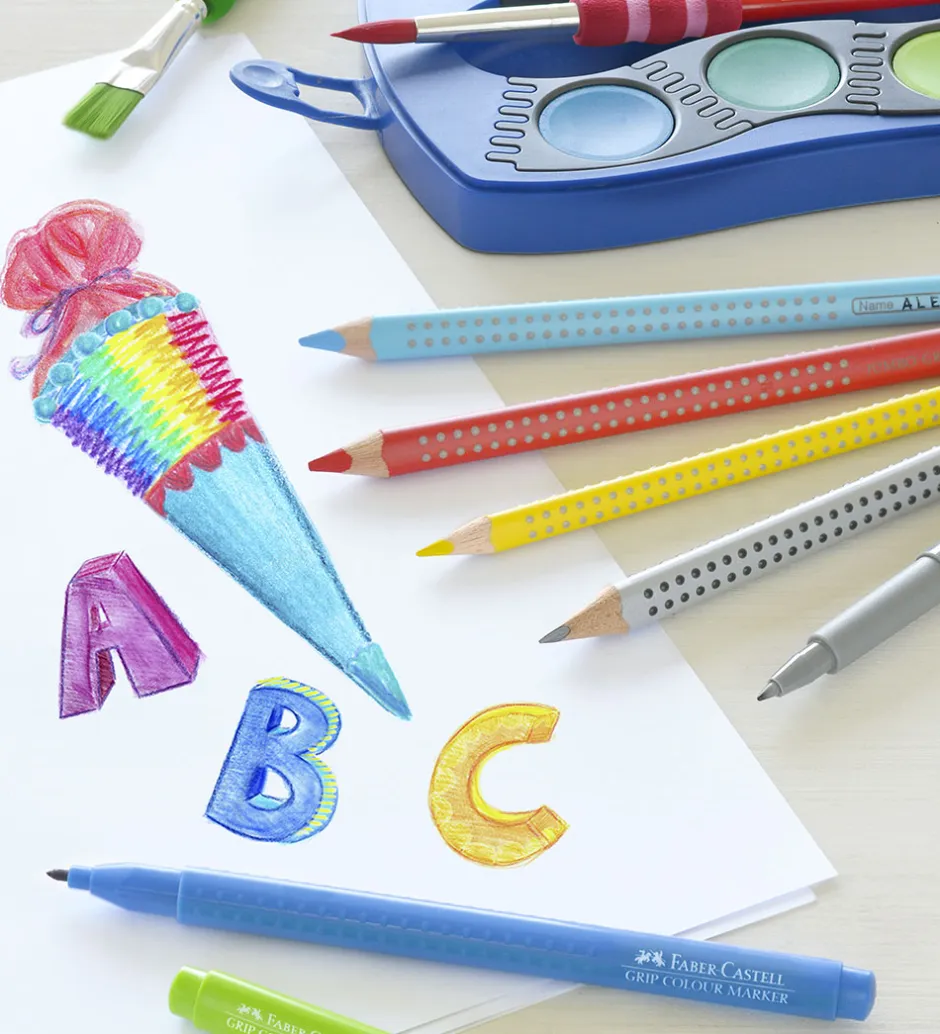 Tuscher - Grip - 20 stk - Multifarvet>Faber-Castell Discount