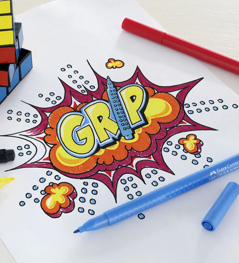 Tuscher - Grip - 20 stk - Multifarvet>Faber-Castell Discount