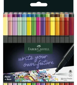 Tuscher - Grip Finepen - 30 stk - Pastel/Neon>Faber-Castell Sale