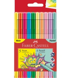 Tuscher - Grip - 10 stk - Neon/Pastel>Faber-Castell Outlet