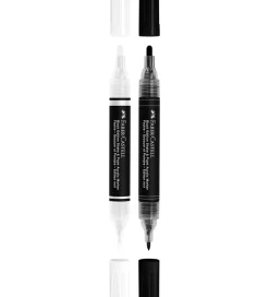 Tuscher - Shake & Paint Acrylic - 2 Stk. - Sort/Hv>Faber-Castell Discount