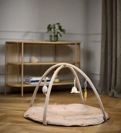 Aktivitetstæppe m. 3 Aktivitetslegetøj - Beige><noscript><img width=