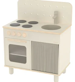 Play Legekøkken - Træ - Creme>Flexa Outlet