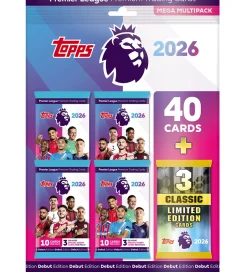 - Topps Premier League - Mega Multipack - 43 Kort>Fodboldkort Online