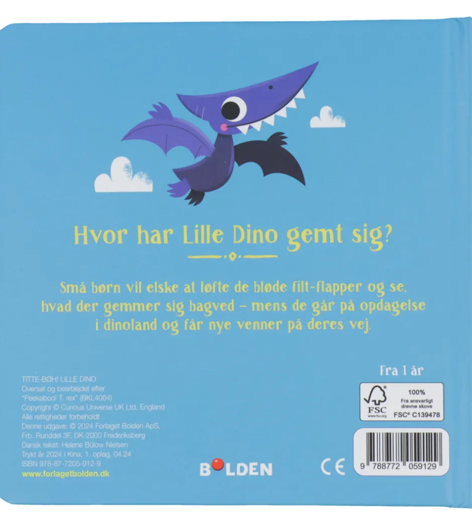 Bog - Titte-Bøh! Lille Dino>Forlaget Bolden Discount
