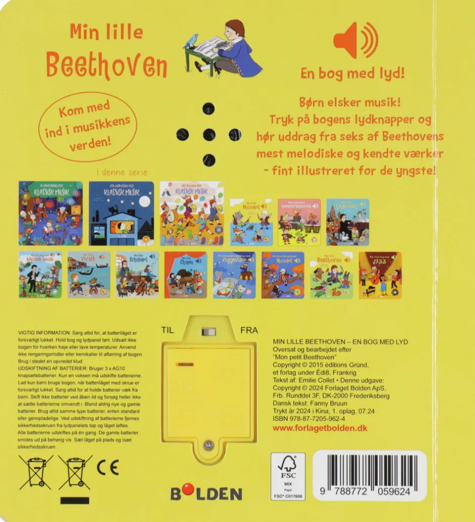 Bog m. Lyd - Min Lille Bog med Beethoven>Forlaget Bolden Clearance