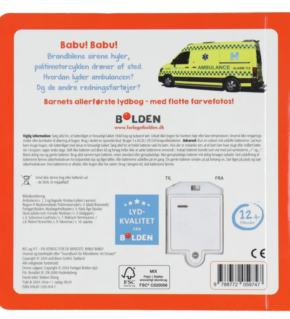 Bog m. Lyd - Kig Og Lyt - Babu! Babu!>Forlaget Bolden Discount