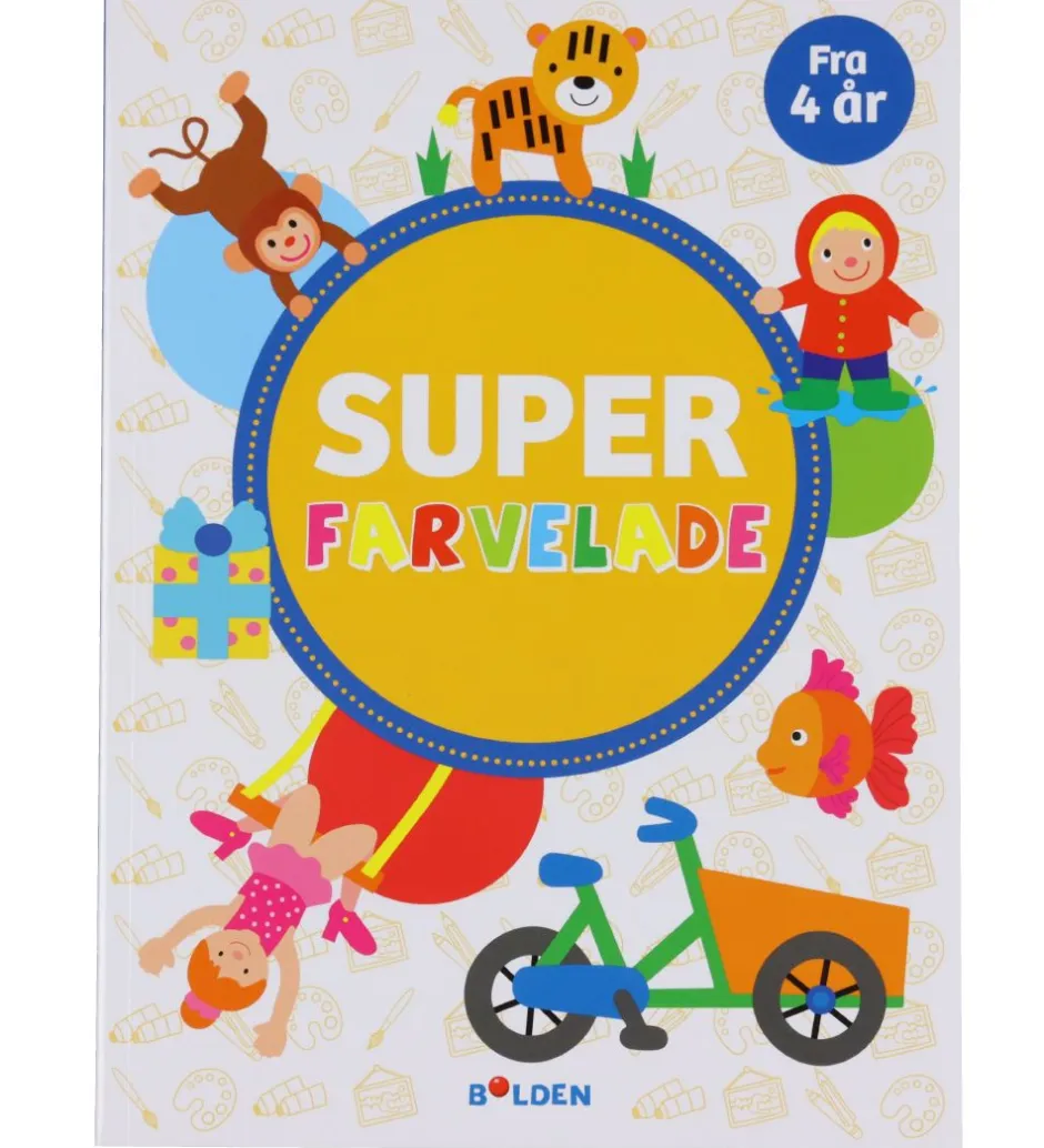 Malebog - Super Farvelade - Dansk>Forlaget Bolden Discount