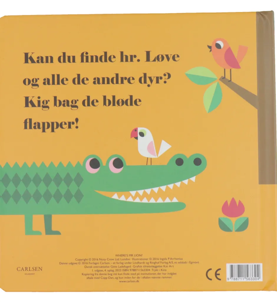 Billedbog m. Flapper - Hvor Er Hr. Løve?>Forlaget Carlsen New