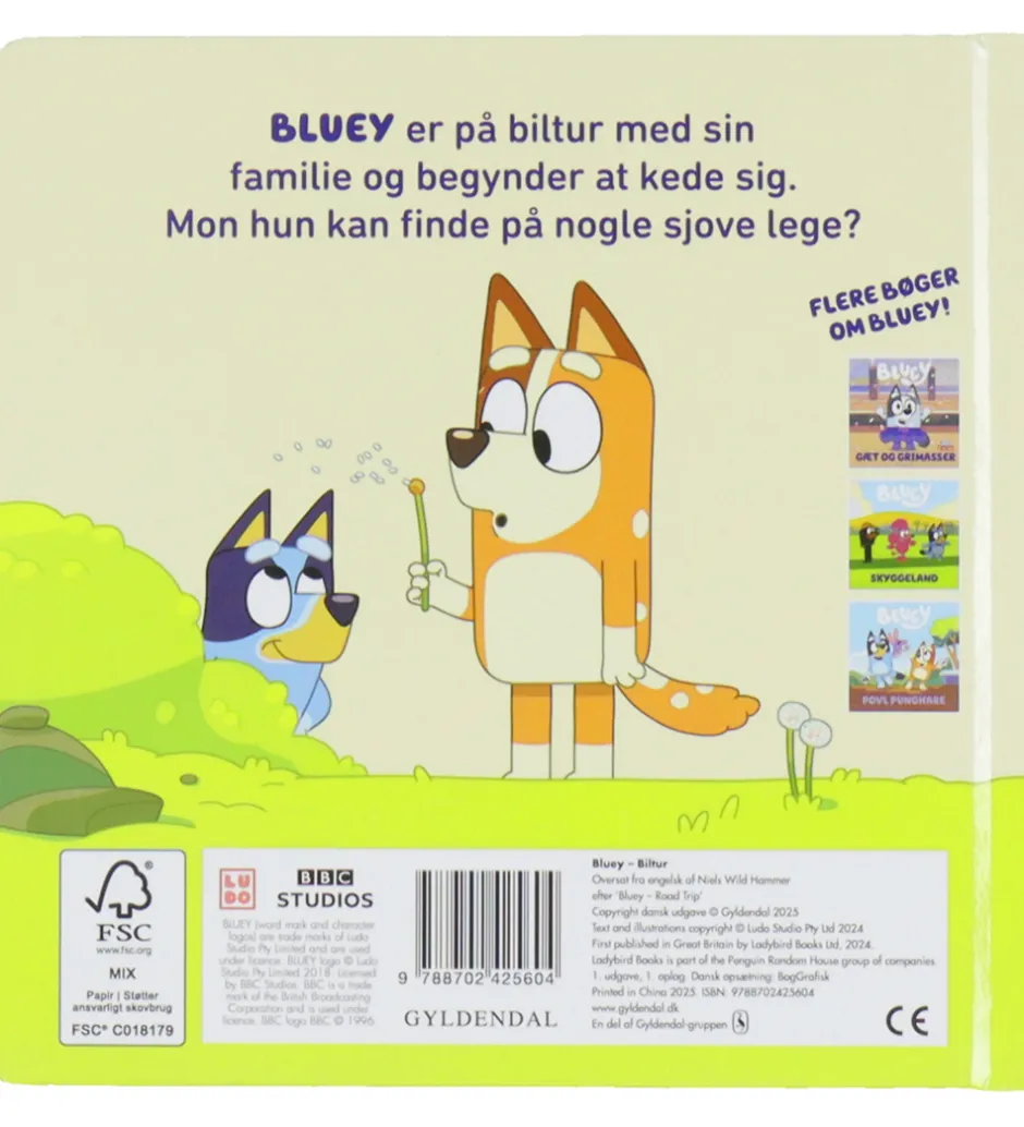 Bog - Bluey - Biltur>Forlaget Gyldendal Online