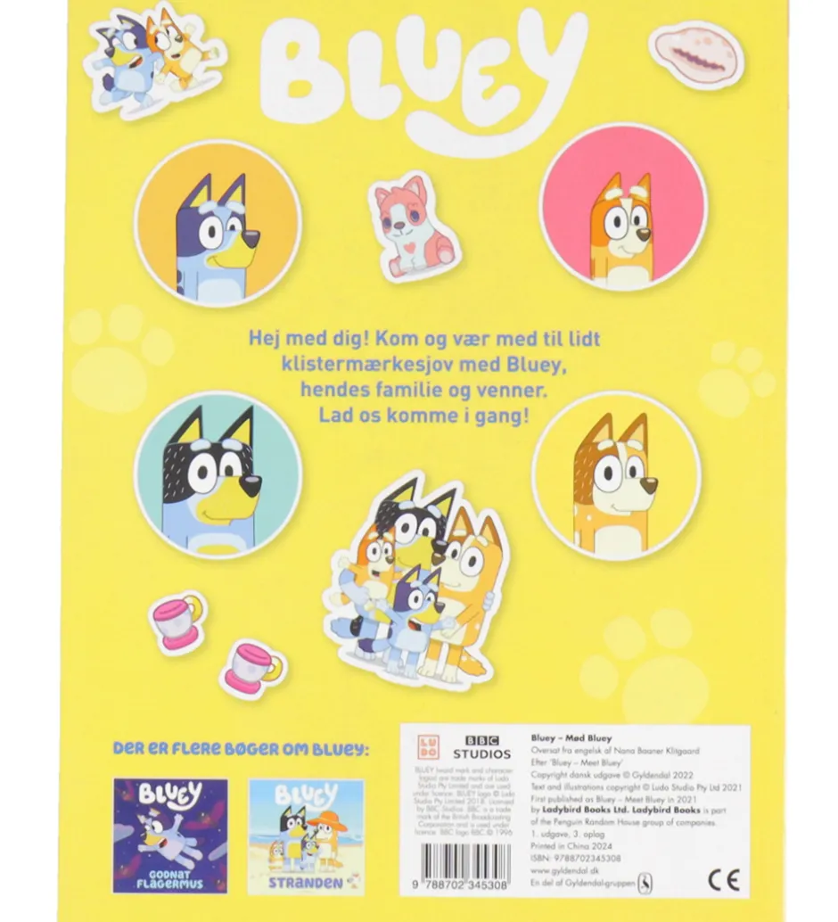 Klistermærkebog - Bluey - Mød Bluey>Forlaget Gyldendal New