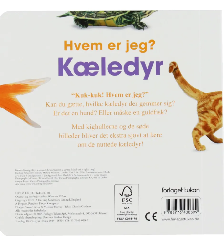 Billedbog - Hvem Er Jeg? - Kæledyr - DA>Forlaget Tukan Hot