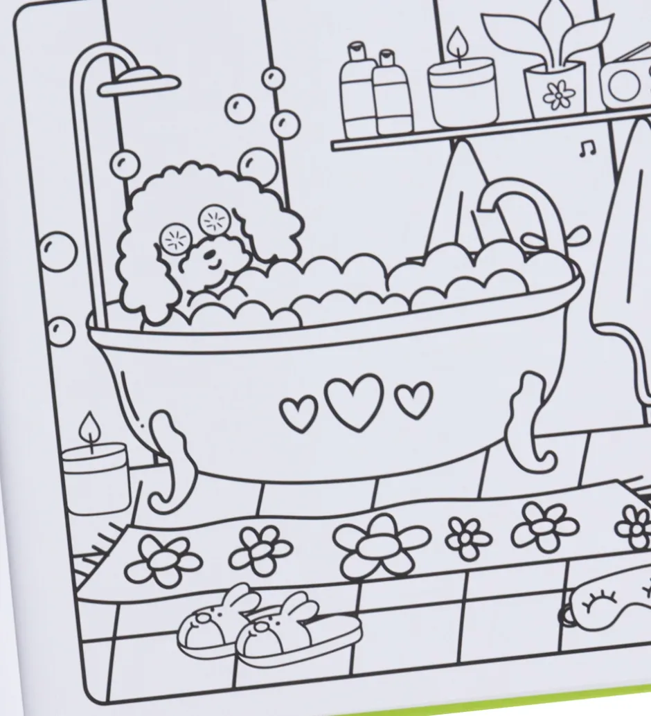 Malebog - Cozy Colouring - Sunny Vibes - DA>Forlaget Tukan New