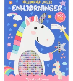 Malebog m. Juveler - Enhjørning - DA>Forlaget Tukan Best