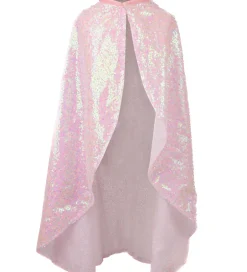 Udklædning - Pink Sequins Twirl Cape>Great Pretenders