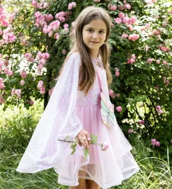 Udklædning - Pink Sequins Twirl Cape>Great Pretenders