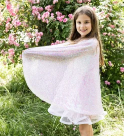 Udklædning - Pink Sequins Twirl Cape><noscript><img width=