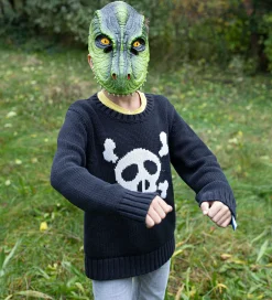 Udklædning - T-Rex Dino Maske - Grøn>Great Pretenders Discount