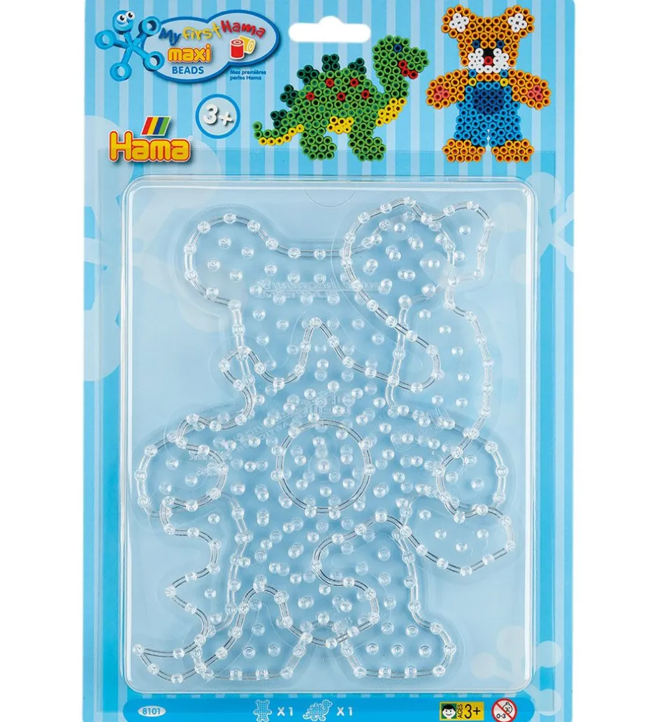 Maxi Perleplader - 2 stk. - Dinosaur/Bamse>Hama Online