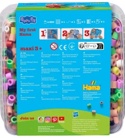 Maxi Perler - Gurli Gris + Lillesøster Evie - 900 Stk.>Hama