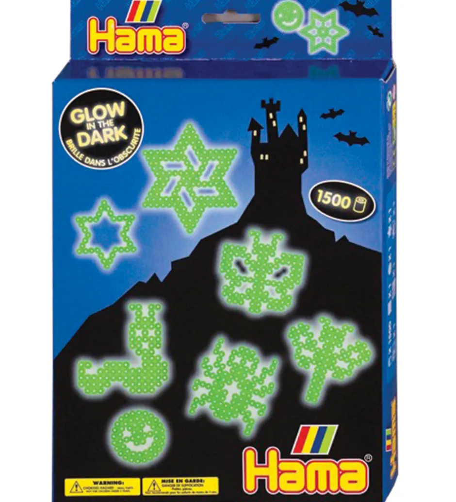 Midi Gaveæske - 1500 stk - Glow in the Dark>Hama