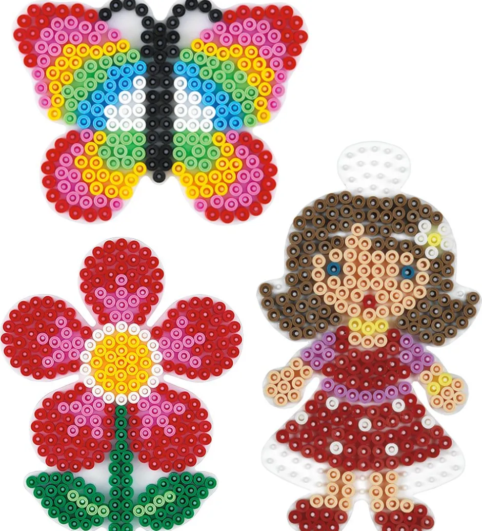 Midi Perleplader - 3 stk - Blomst/Sommerfugl/Pige>Hama Sale