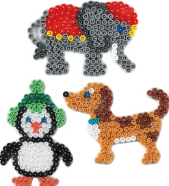 Midi Perleplader - 3-pak - Hund, Elefant & Pingvin>Hama Online