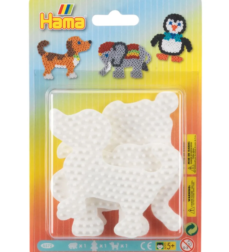 Midi Perleplader - 3-pak - Hund, Elefant & Pingvin>Hama Online