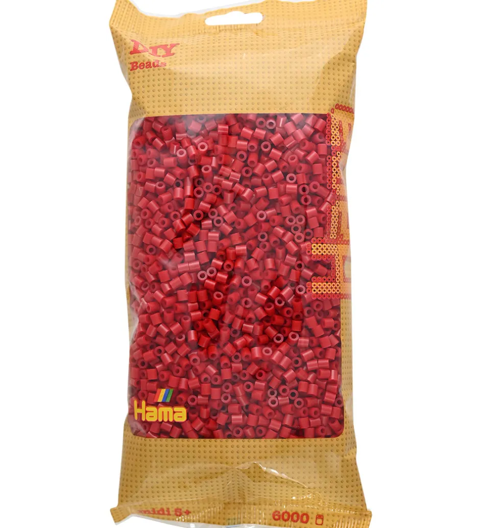 Midi Perler - 6000 stk. - 114 Kirsebærrød>Hama Sale