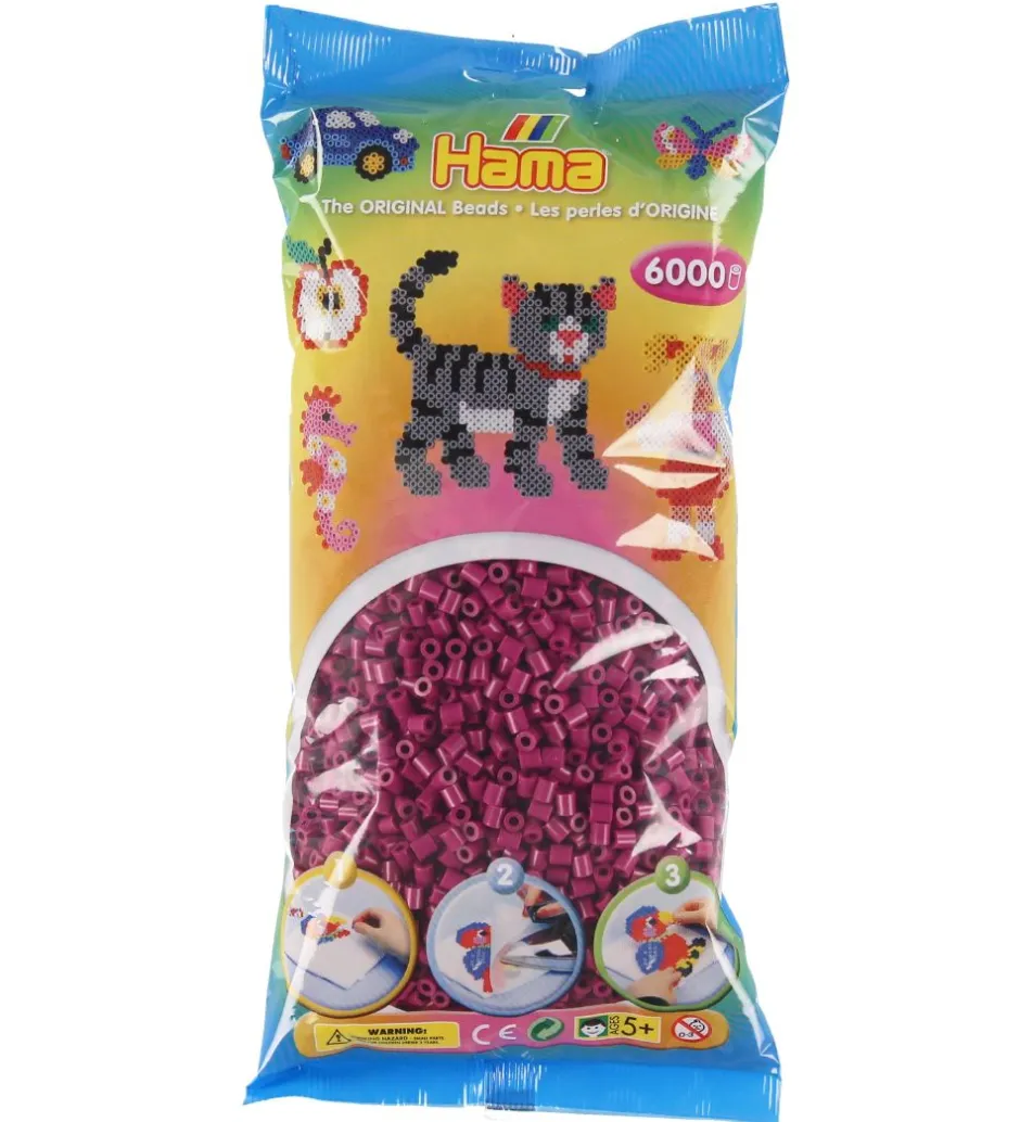 Midi Perler - 6000 stk. - 82 Blomme>Hama Best