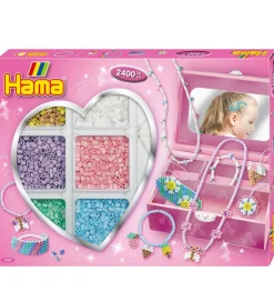 Midi Perlesæt - 2400 stk. - Smykker - Pastel>Hama Hot