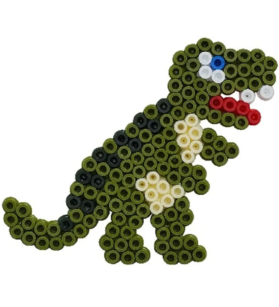 Midi Perlesæt - 1100 stk. - Bil & Dinosaur>Hama Best