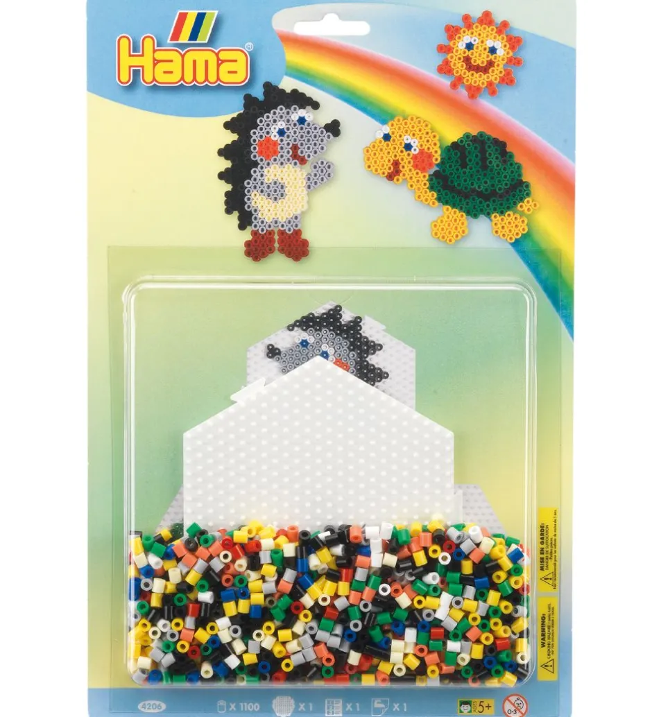 Midi Perlesæt - 1100 stk. - Sekskant>Hama Online