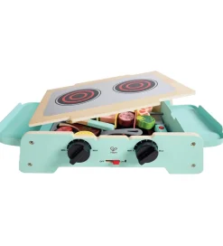 Legemad m. Lyd/Lys - Træ - Sizzling Griddle & Grill BBQ>Hape Discount
