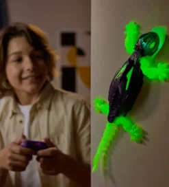 Vægkravlende Gekko - Fjernstyret - Glow In The Dark><noscript><img width=