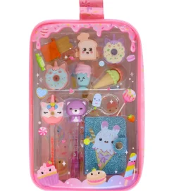 Taske m. Tilbehør - 6 Viskerlæder/2 Gelpenne>Hot Focus